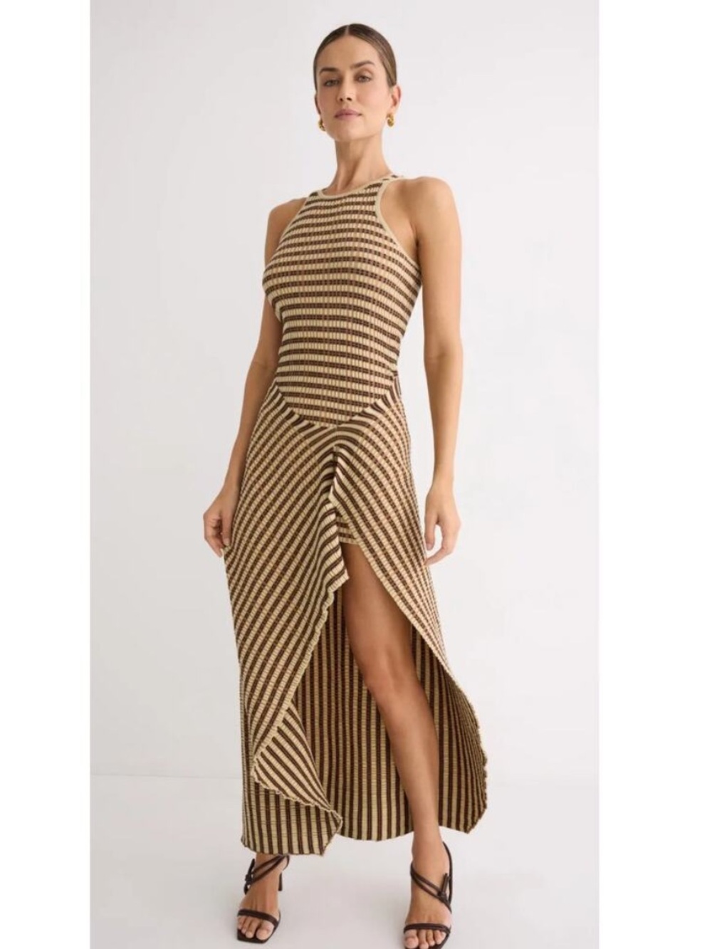Nanushka Aliki Midi Dress, Size: L